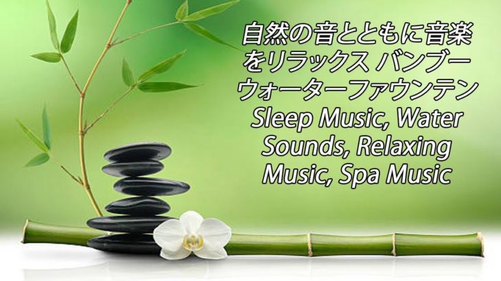 【癒し音楽BGM】 自然の音とともに音楽をリラックス バンブーウォーターファウンテン Sleep Music, Water Sounds, Relaxing Music, Spa Music 2021